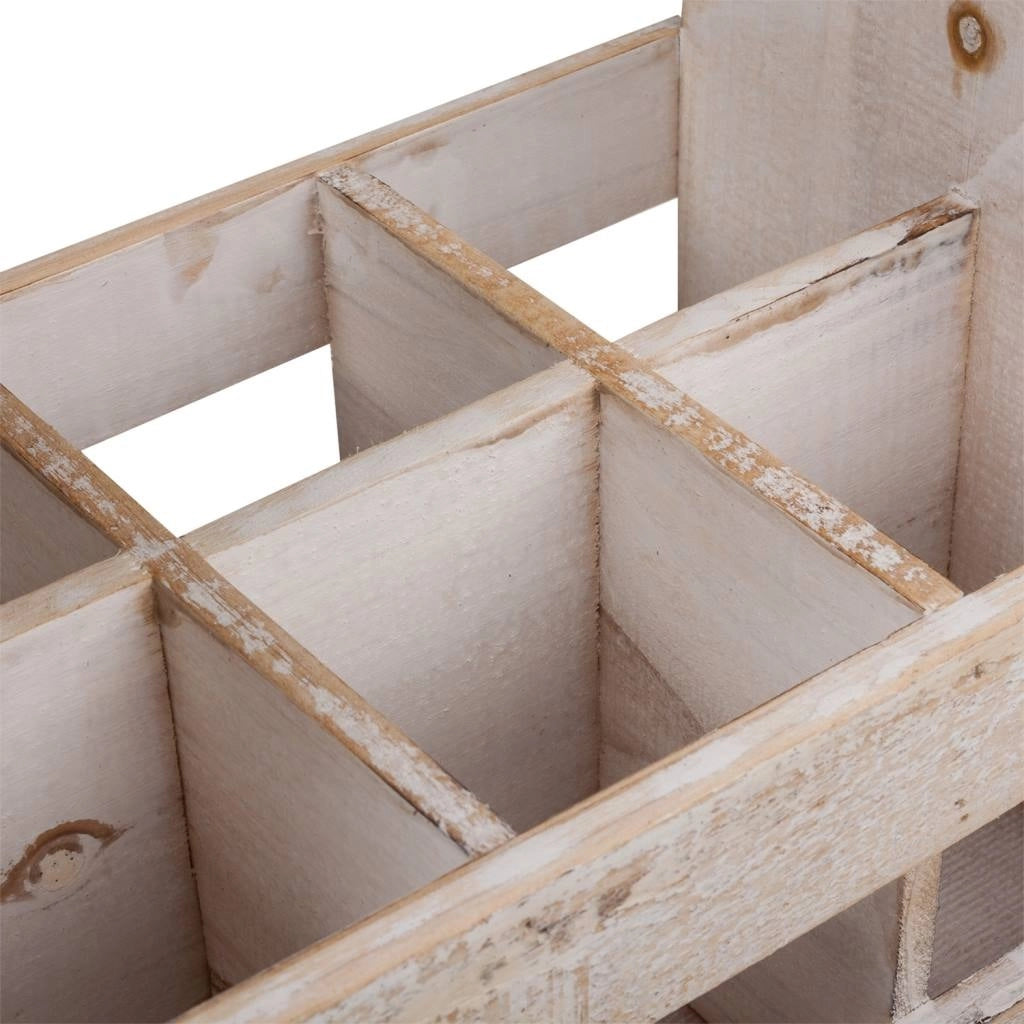 Portabottiglie in legno marrone 27x19x33h