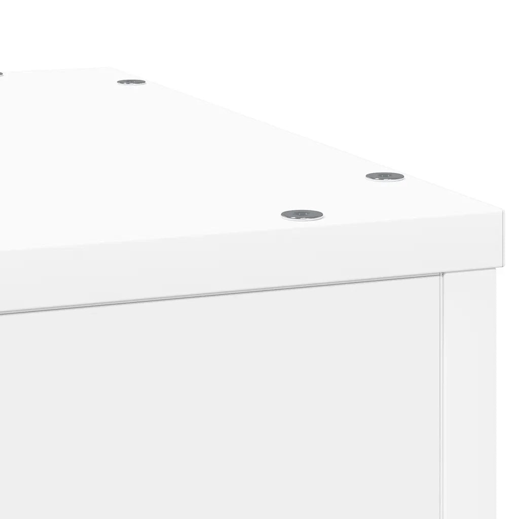 Supporto per Piante Bianco 33x33x100 cm in Truciolato