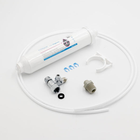 Rubinetto cucina nero con filtro acqua al carbone attivo e doppia leva – design moderno