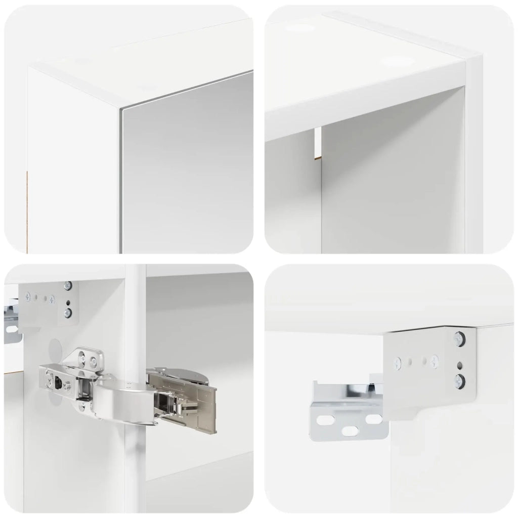 Set di Armadi da Bagno con lo scaffale 3 pcs 130 x 14,5 x 70 cm
