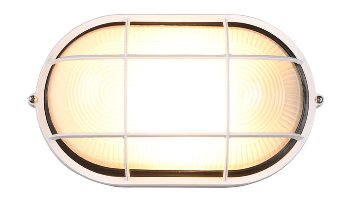 Plafoniera da Esterno Attacco E27 in Alluminio Bianco Opaco