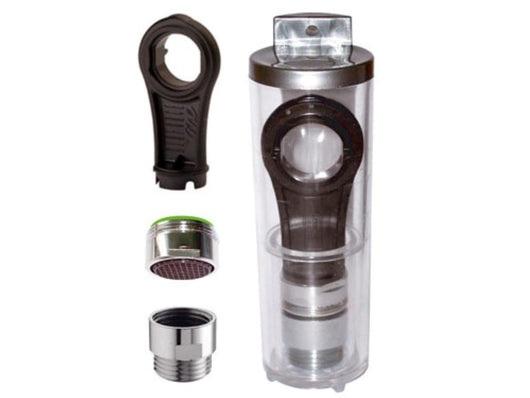 Set risparmio idrico totale composto da raccordo doccia, aeratore lavabo e bidet chiave di montaggio