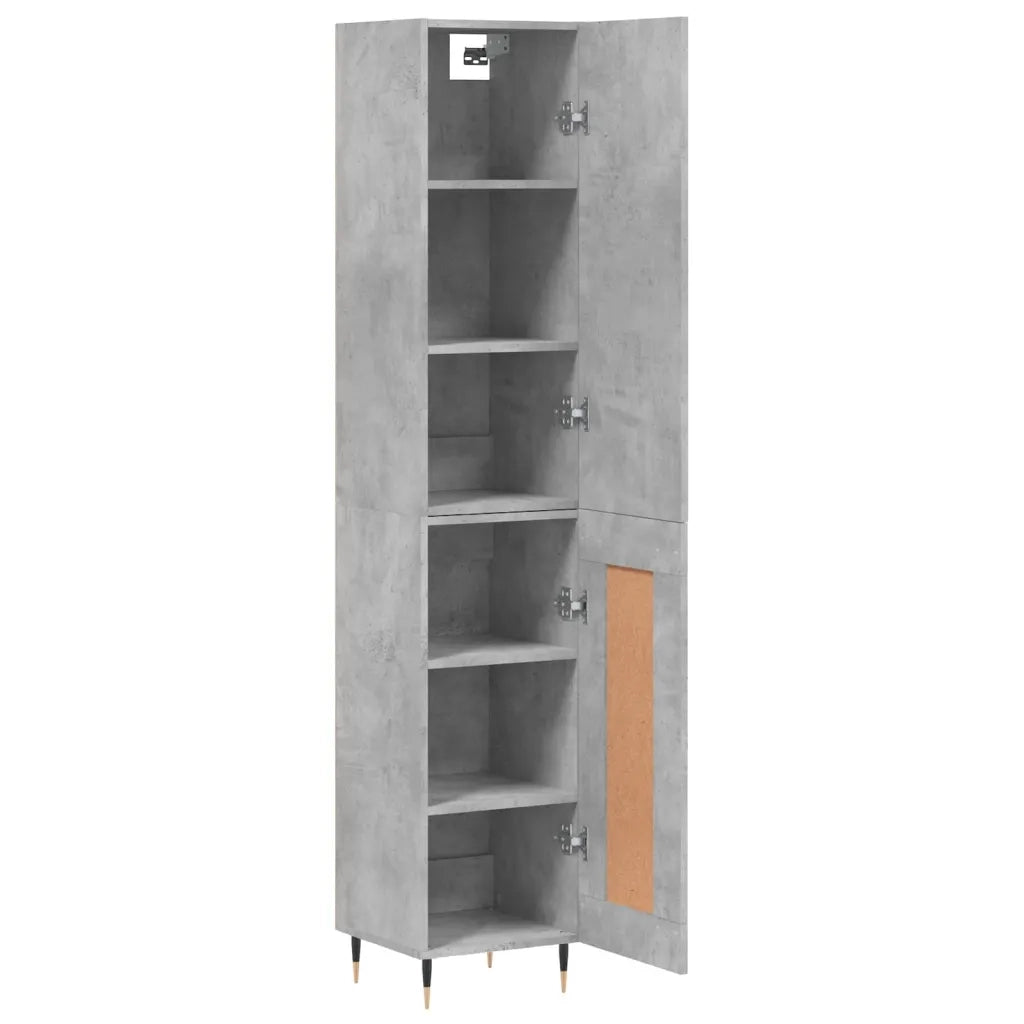 Credenza Grigio Cemento 34,5x34x180 cm in Legno Multistrato 3199093