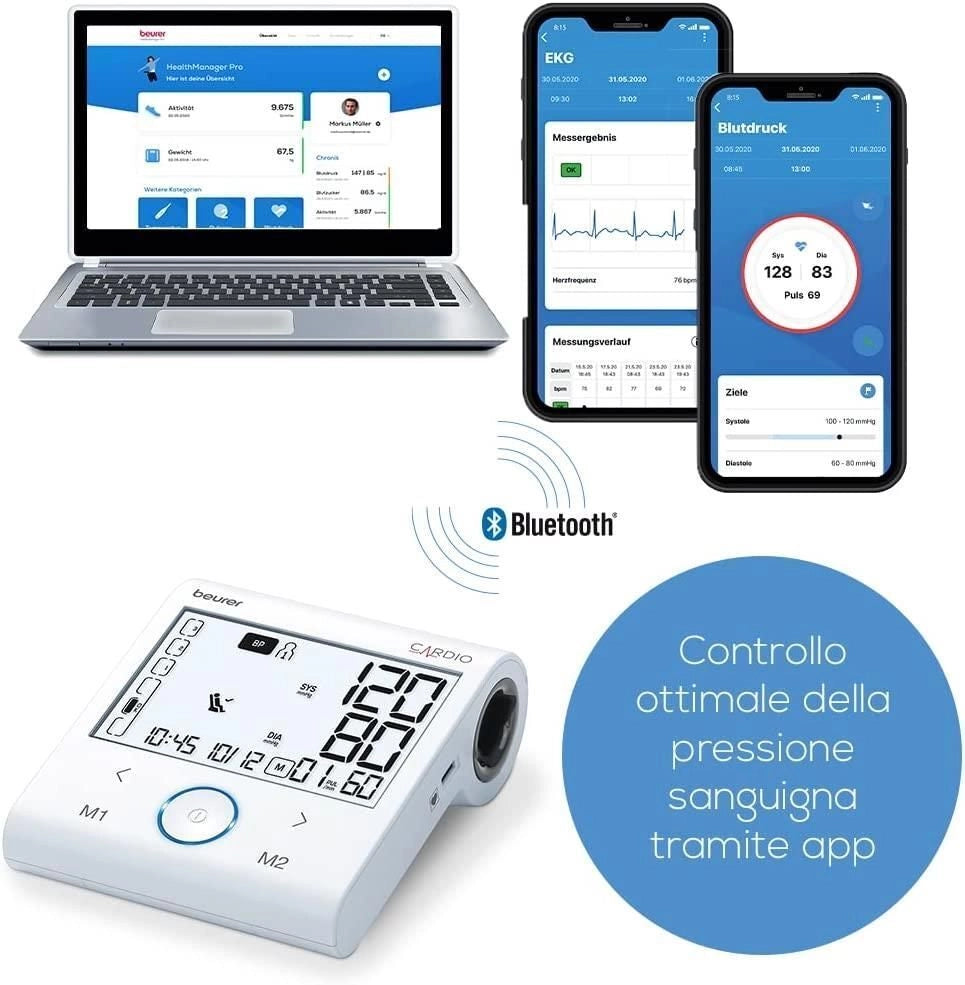 Beurer Misuratore di pressione con funzione ECG BM 96