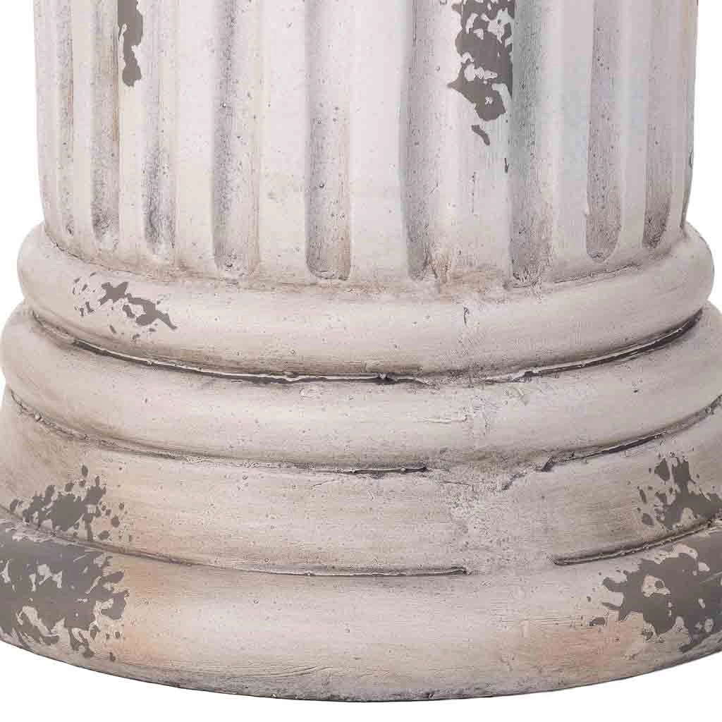 Colonna decorativa color pietra, cm 34x34x42h