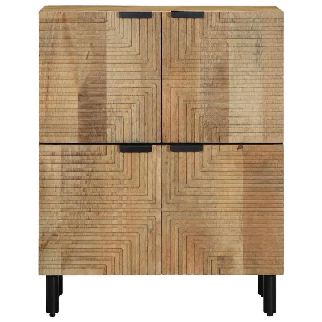 Credenza Marrone 60x33x75 cm in Legno Massello di Mango 4017746
