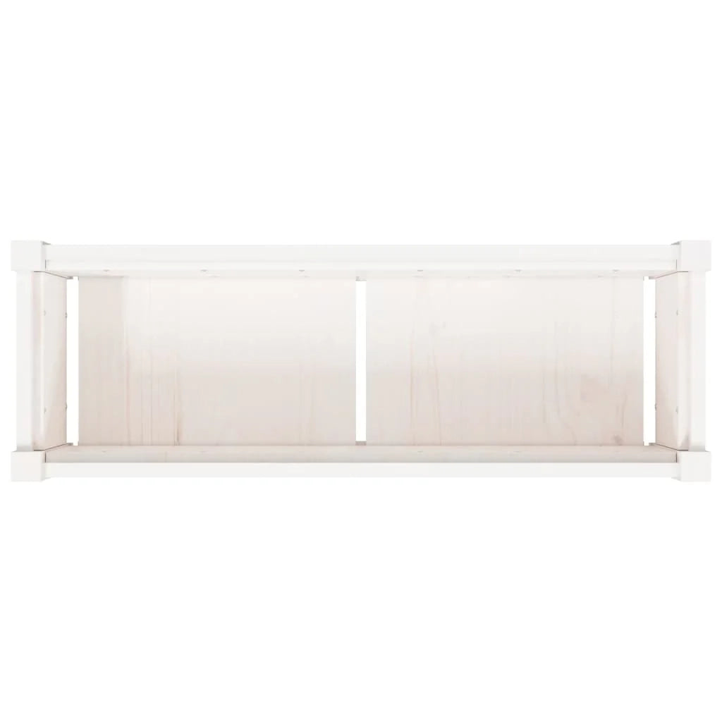Fioriera aiuola rialzata fioriera aiuola giardino terrazza set da 2 legno massello di pino bianco 02_0039036
