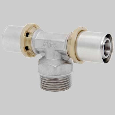 RACCORDO A TEE MASCHIO A PRESSARE  26 x 1 x 26     ICMA