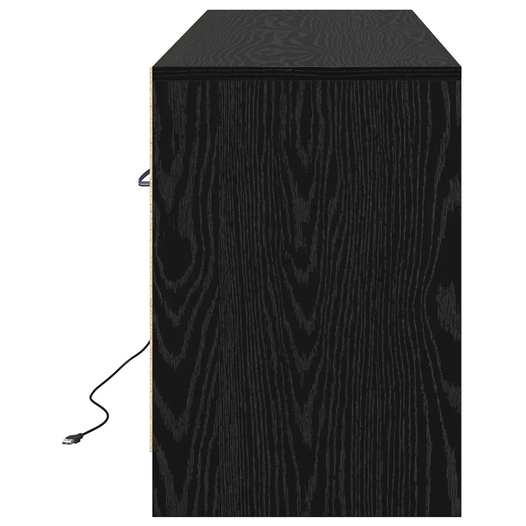 Unità TV Nero 139,5 x 34 x 50 cm Legno multistrato 869241