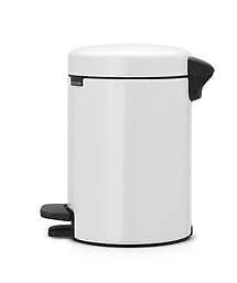 Brabantia 112126 bidone per la spazzatura 3 L Rotondo Bianco