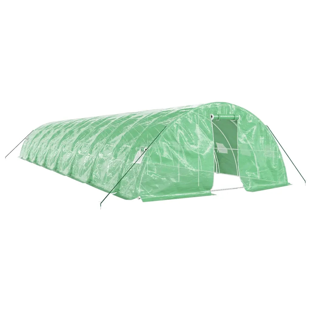 Serra con Telaio in Acciaio Verde 80 m² 16x5x2,3 m 3188089