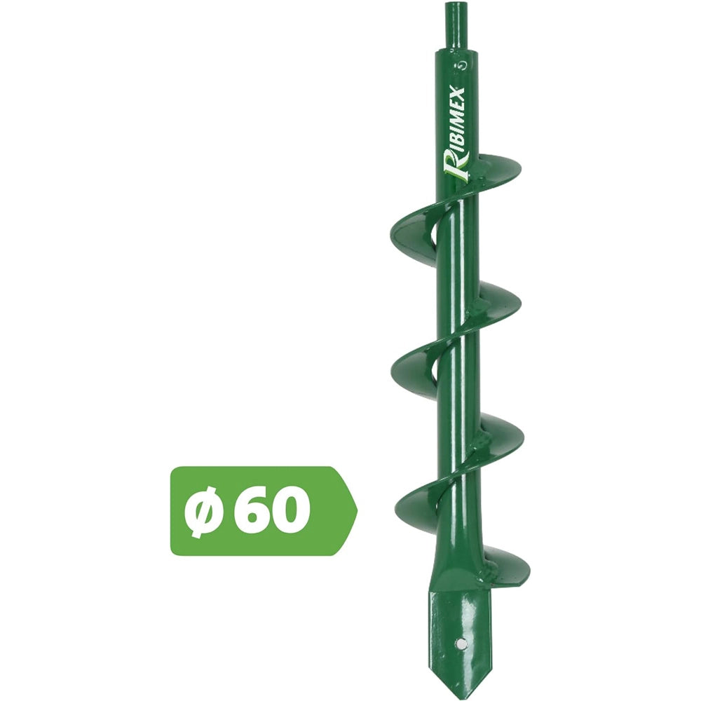 PUNTA TRIVELLA TRAPANO SPIRALE RICAMBIO Ø60mm 320mm RIBIMEX