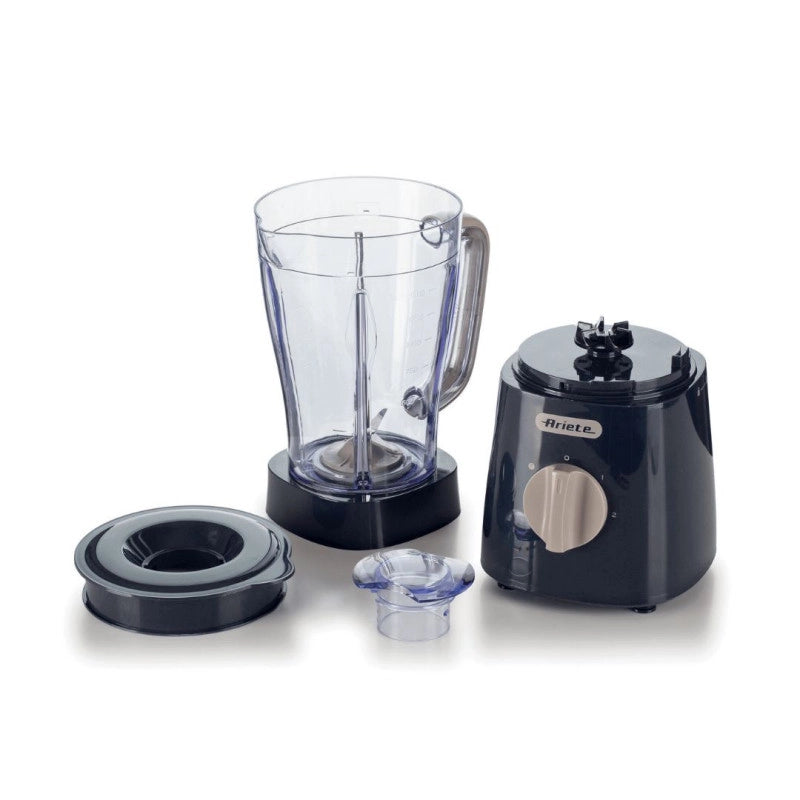 Frullatore Breakfast 500W, 4 lame in acciaio inox, 2 velocità, 1,5L - Dark & Sahara Grey
