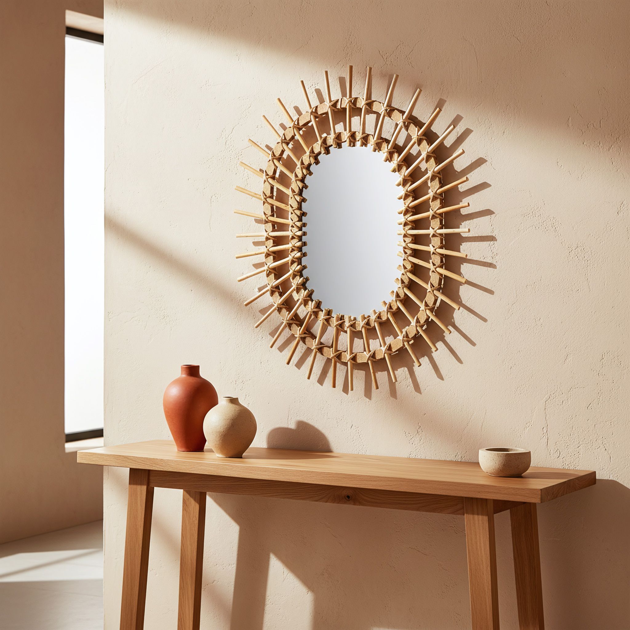 Specchio Da Parete Boho 57cm Qdj5749