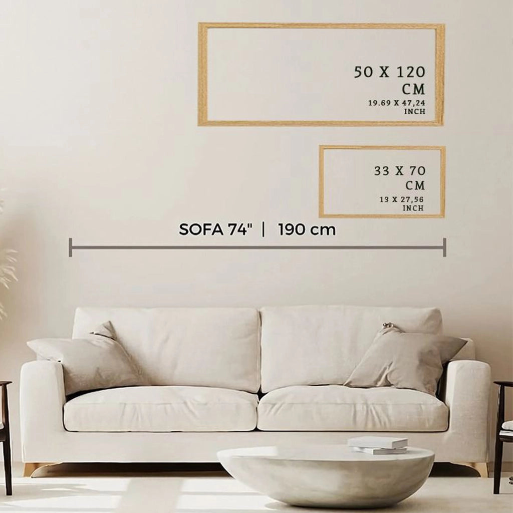 Mirisoro, Quadro Materiale Struttura in Legno Nobilitato, 50x120h cm Multicolore
