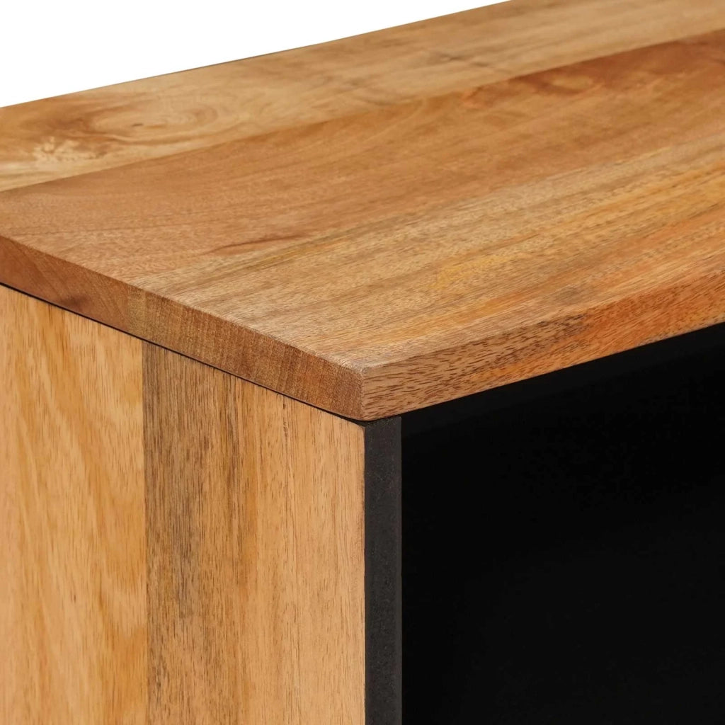 Mobile TV Naturale 80 x 33 x 46 cm Legno di mango massello