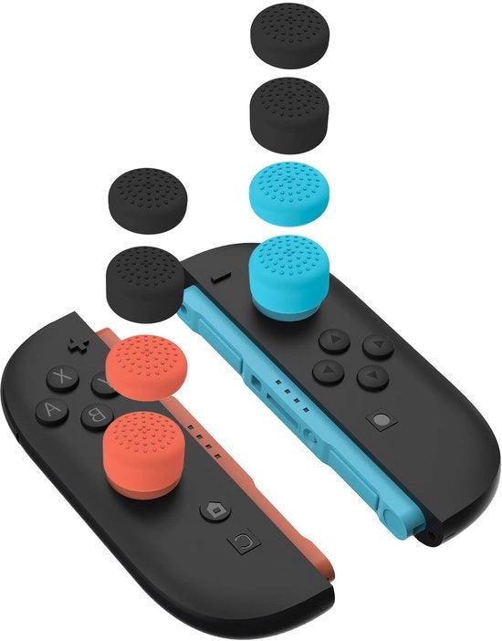 Accessori per joystick 8 pezzi - Grip in silicone - Migliorata controllo di gioco - Accessori confortevoli - Adatto per console di gioco - Materiale di alta qualità