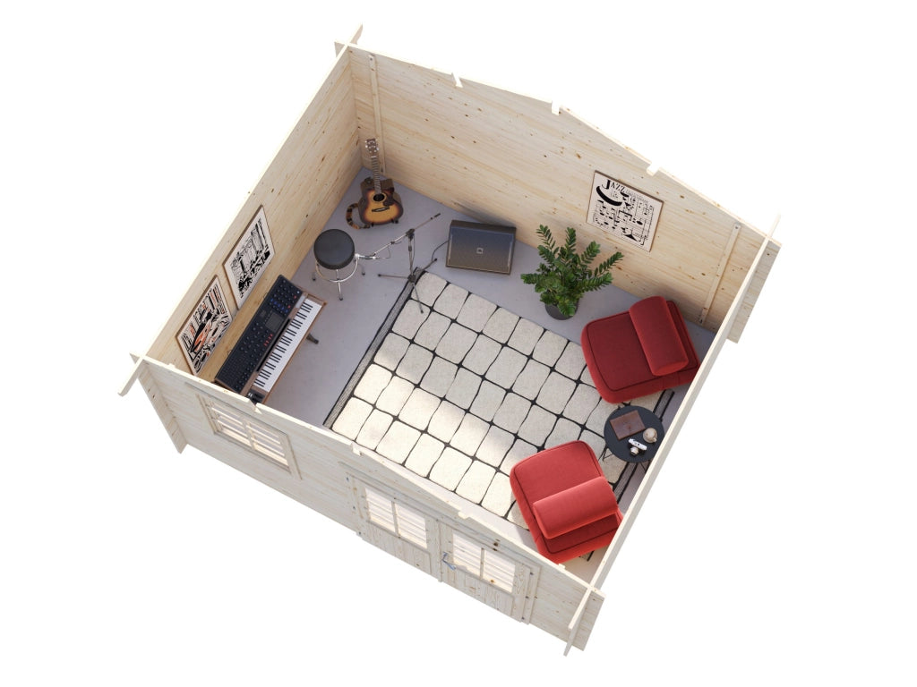Casetta in legno non trattato Klara 10,4 m2