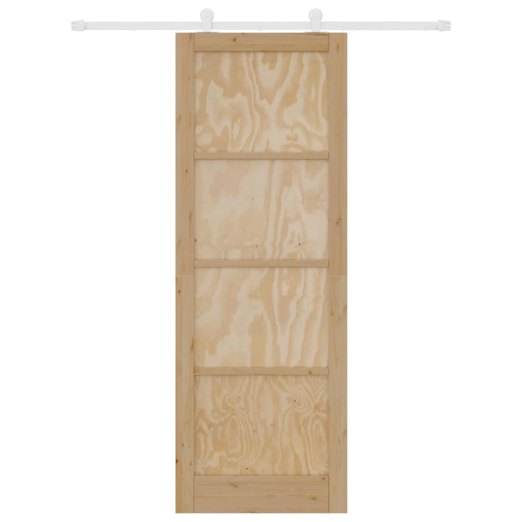 Porta scorrevole Naturale e Bianco 83 x 232 cm 3445472