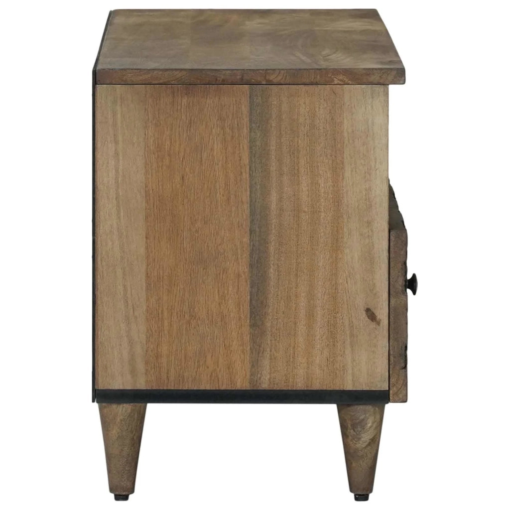 Mobile TV-Credenza per TV Marrone 80 x 33,5 x 46 cm Legno di mango massello 343156