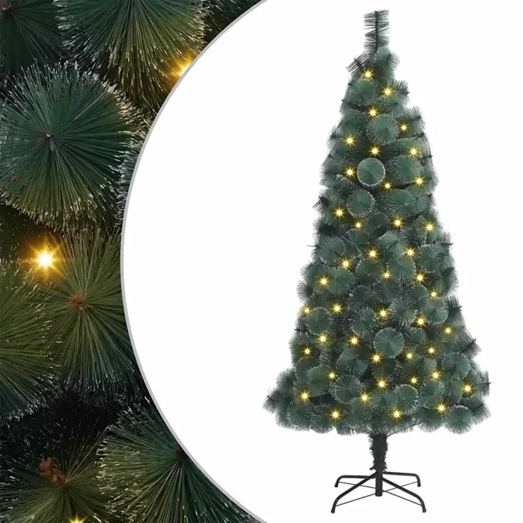 Albero di Natale | Decorazioni natalizie artificiale preilluminato Verde 180 cm PET
