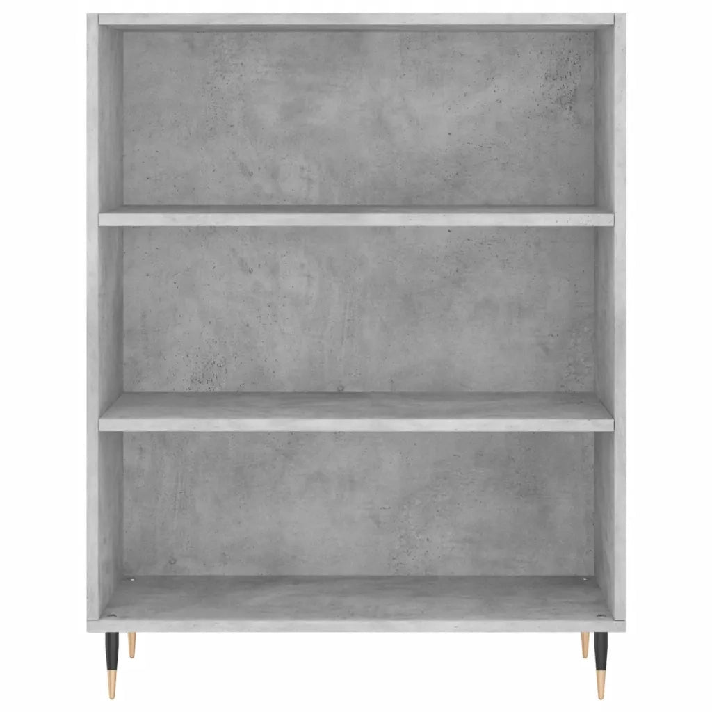 Libreria Grigio Cemento 69,5x32,5x90 cm in Legno Multistrato 828344