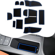 Materassini in gomma per console centrale compatibili con Ford Focus Active 2022 2023 accessori interni antiscivolo per console centrale e vano portaoggetti Focus 2023 accessori interni