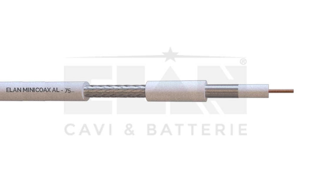 MATASSA CAVO ELAN COASSIALE MINICOAX RG59 AL 75 OHM ANALOGICO 082591 100MT
