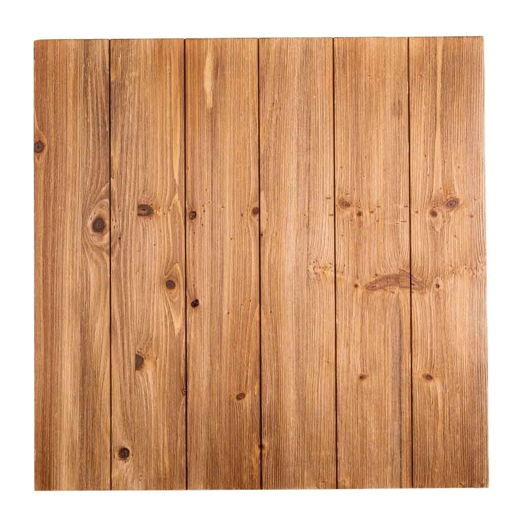 Tavolino da caffè in metallo e legno 60x60x60h cm