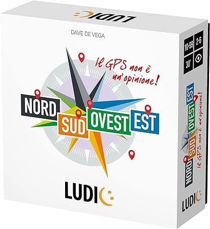 Ludic Nord Sud Ovest Est Il Gps Non È Un'Opinione It53481 Gioco Di Società Per La Famiglia Per 2-6 Giocatori Made In Ita
