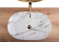 Lavabo Da Appoggio Rea Cleo 61 Shiny Aiax