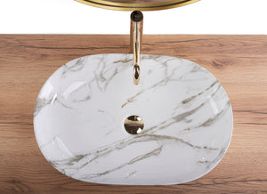 Lavabo Da Appoggio Rea Cleo 61 Shiny Aiax