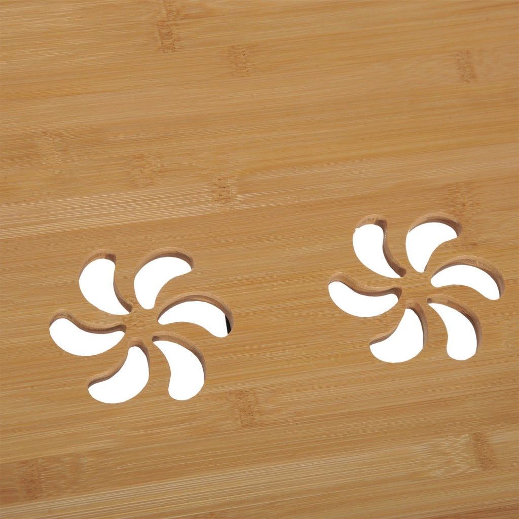 Tavolino da Letto Pieghevole Inclinabile con Cassetto ¨C Minimal ¨C 72x35x22-30 Legno