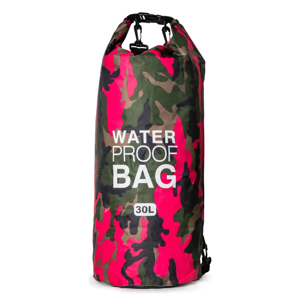 Semitame, Borsa Impermeabile Capacità 30 lt, Rosa Mimetica Fuxia