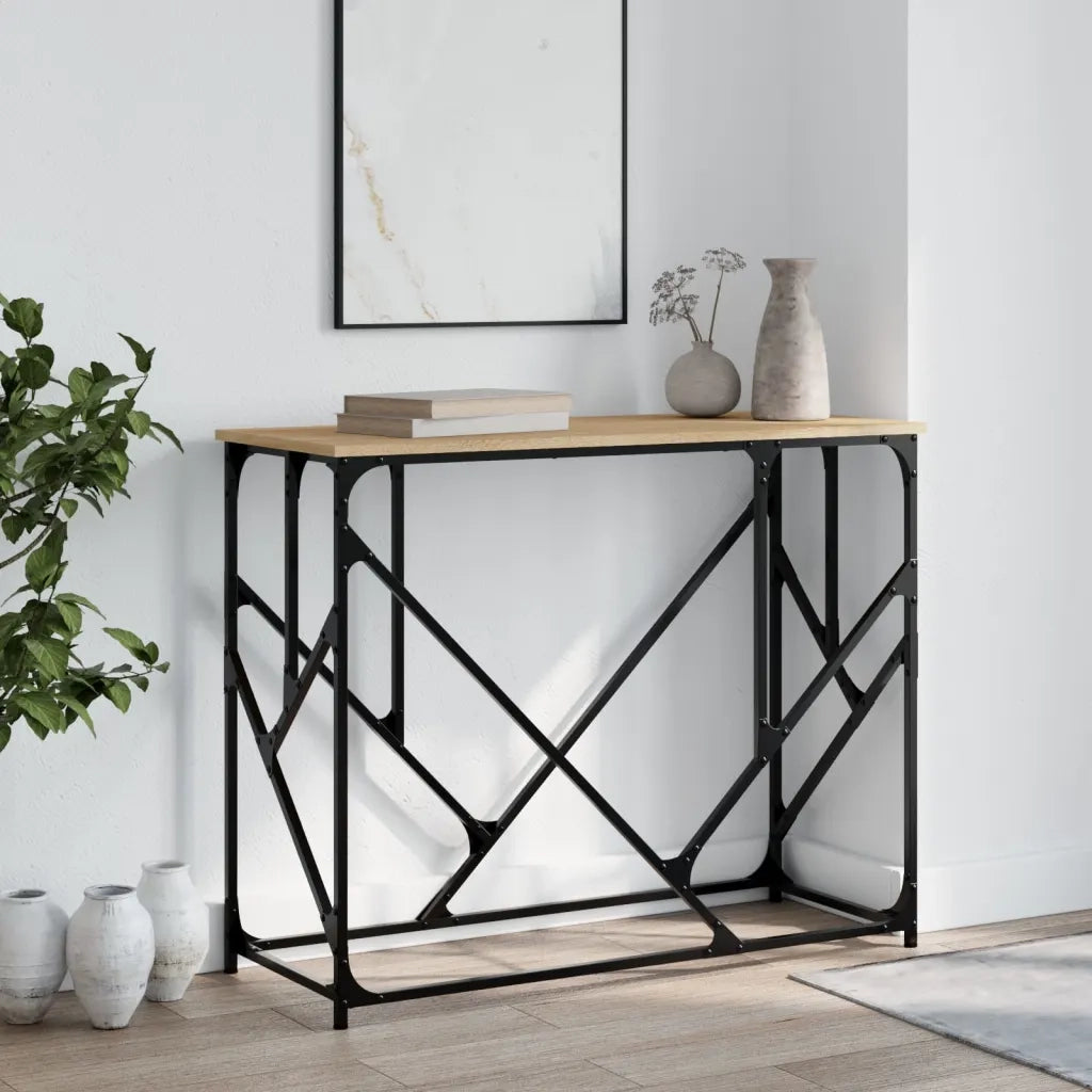 Tavolo Consolle | Tavolo d'Ingresso Rovere Sonoma 100x40x80 cm in Legno Multistrato