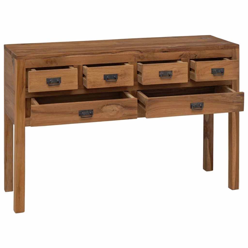 Credenza Naturale 110 x 35 x 75,5 cm Legno di teak solido 42024261