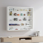 Mobile Espositore Oulx, Vetrina 4 Ripiani, 60x80x10h cm Bianco