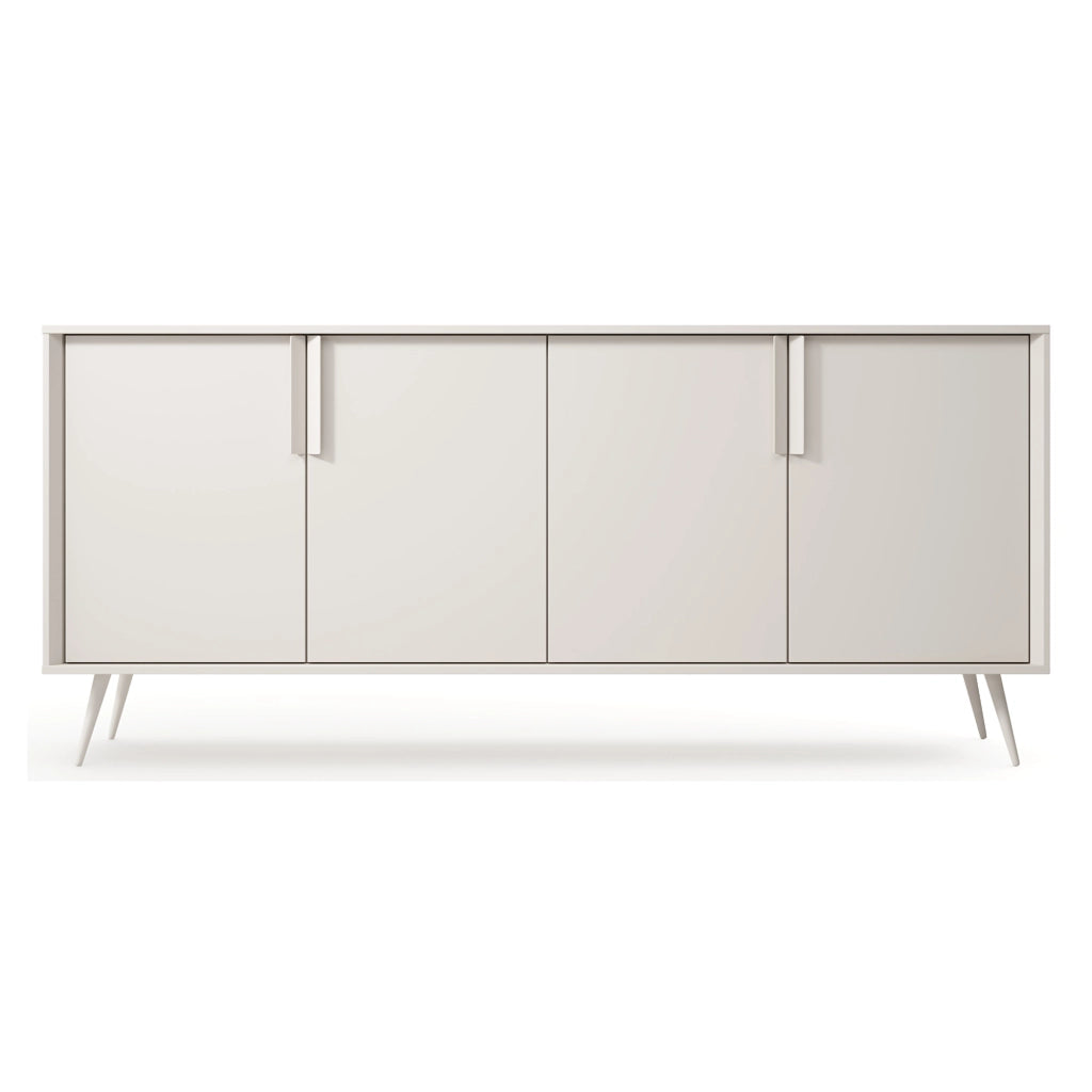 Madia Harero, Credenza 4 Ripiani, 110x40x78h cm Bianco Crema