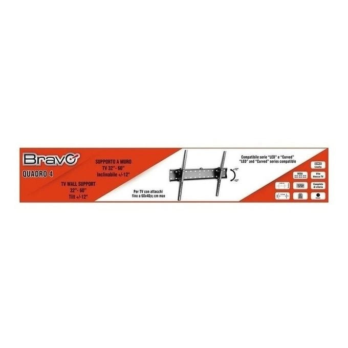Bravo 92402635 Supporto TV a parete 190,5 cm (75) Nero