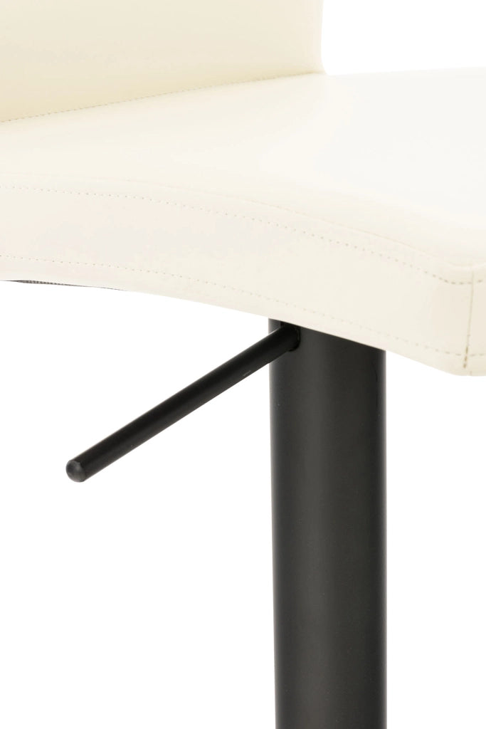 2er Set Barhocker Cadiz Kunstleder schwarz