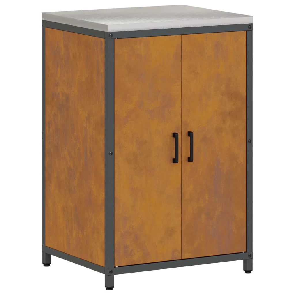 Stoccaggio in cucina con porta Ruggine 60 x 50 x 92 cm Acciaio 874995