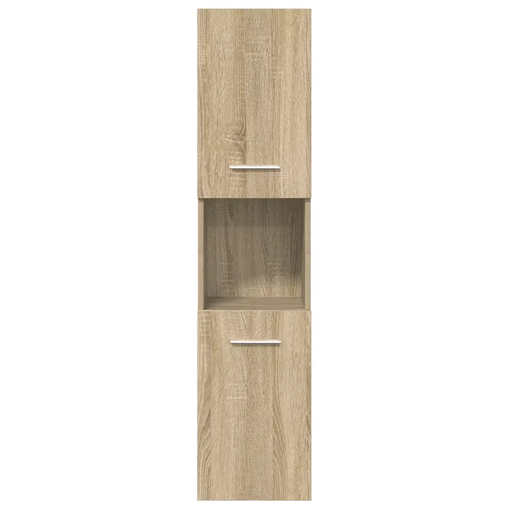 Set Mobili da Bagno 5 pz Rovere Sonoma in Legno Multistrato 3325021