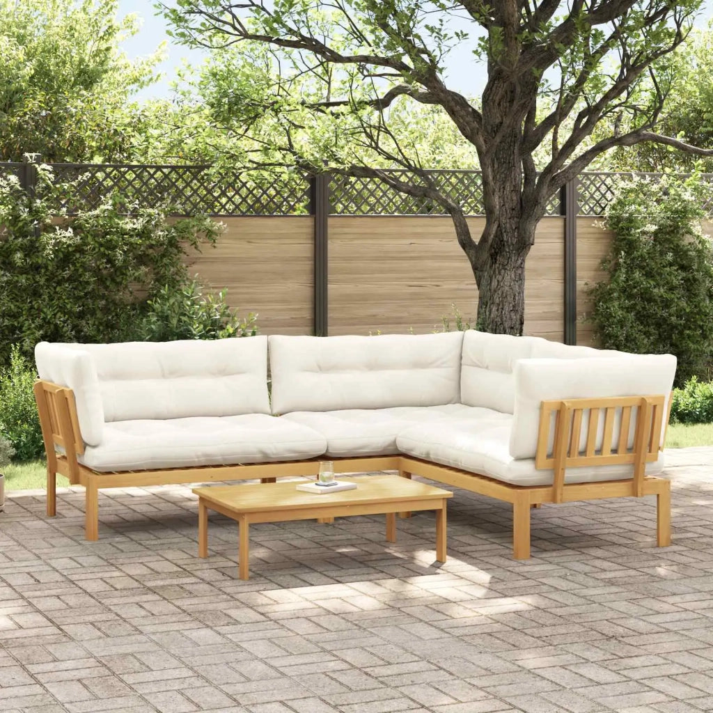 4 Pezzo Unità di divano pallet da giardino 3418259