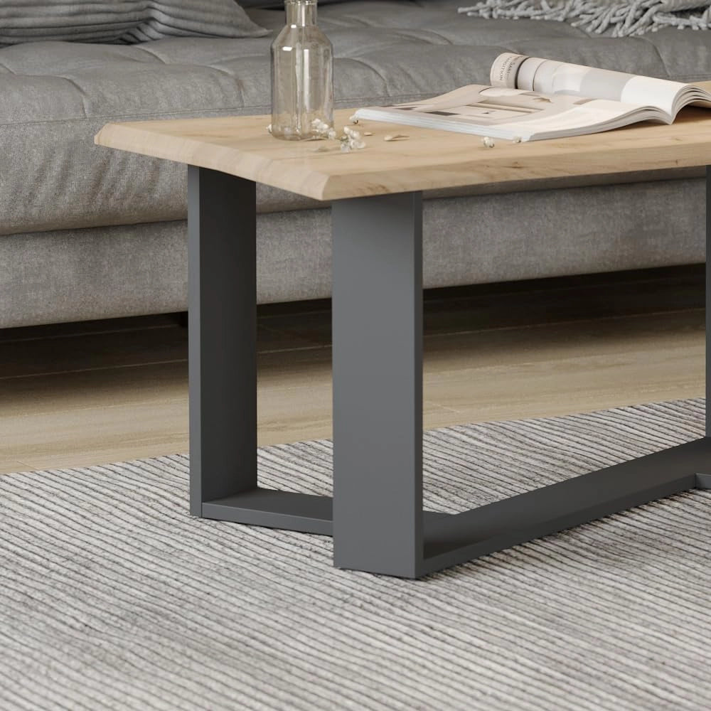 Tavolino Arne, Quercia dorata, 90 x 50 cm, per l'utilizzo come superficie d'appoggio nell'area living