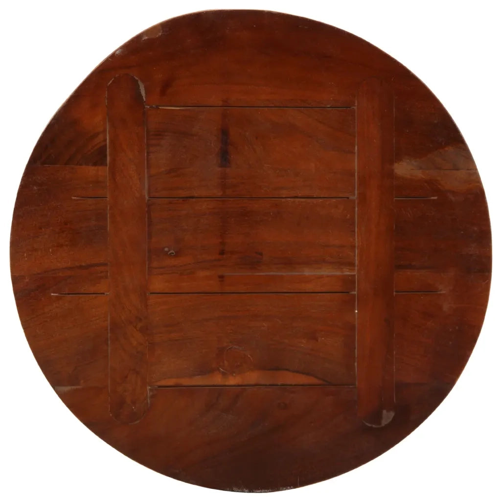 Piano per Tavolo Ø 50x2,5 cm Rotondo Legno Massello di Recupero 370021