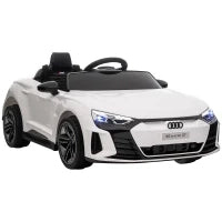 Auto Elettrica per Bambini 3-5 Anni con Telecomando, Sospensioni e Clacson, 103x58x41 cm, Bianca e Nero