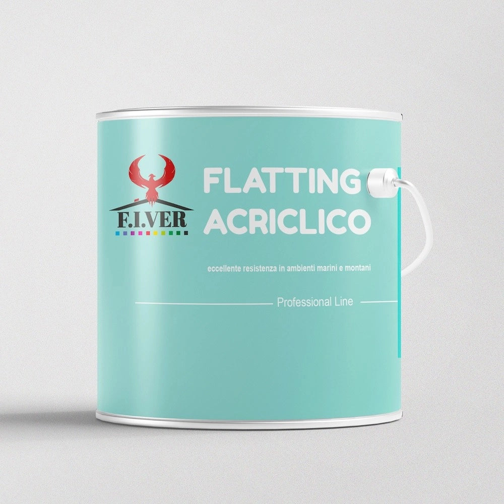 Flatting Acrilico all'acqua Lucida o Satinata - Litri 2,5 - Colore Trasparente