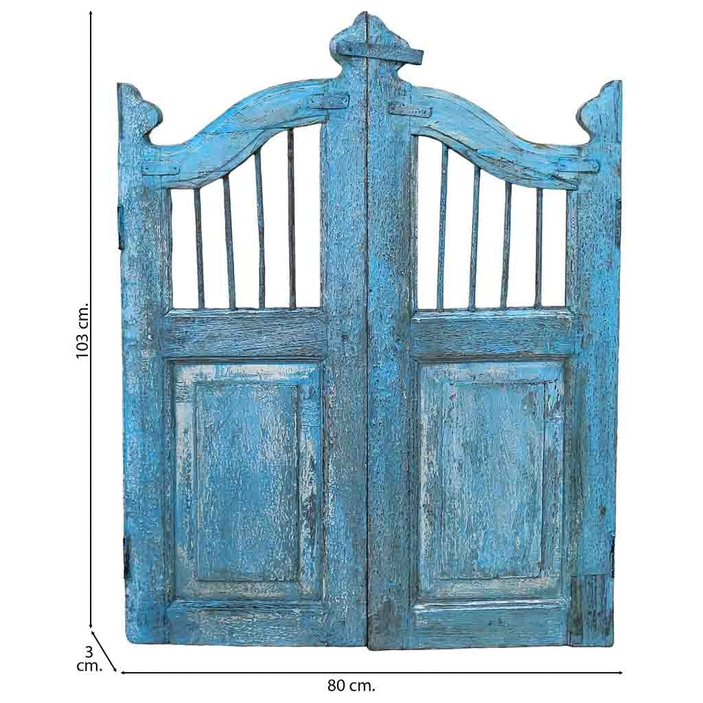 Porta in legno artigianale 80x3x103h cm