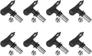 Set da 8 pezzi di bocchette reversibili per pistole a spruzzo senza aria - Diversi diametri - Per modelli 109, 213, 311, 315, 413, 517, 619, 621 - Accessori per pistole a spruzzo - Componenti di ricambio neri