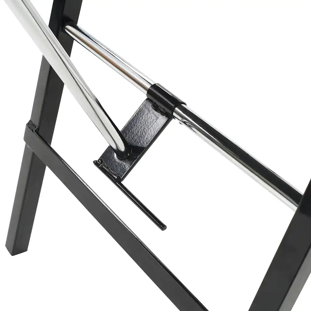 Lettino da Massaggio Portatile in Similpelle 185x78x76 cm Nero 110160
